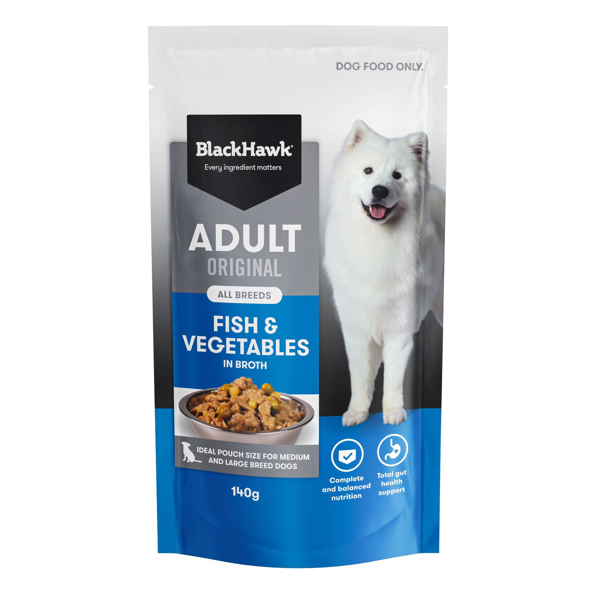 Wet Dog Food Fish & Vegetables - 140g