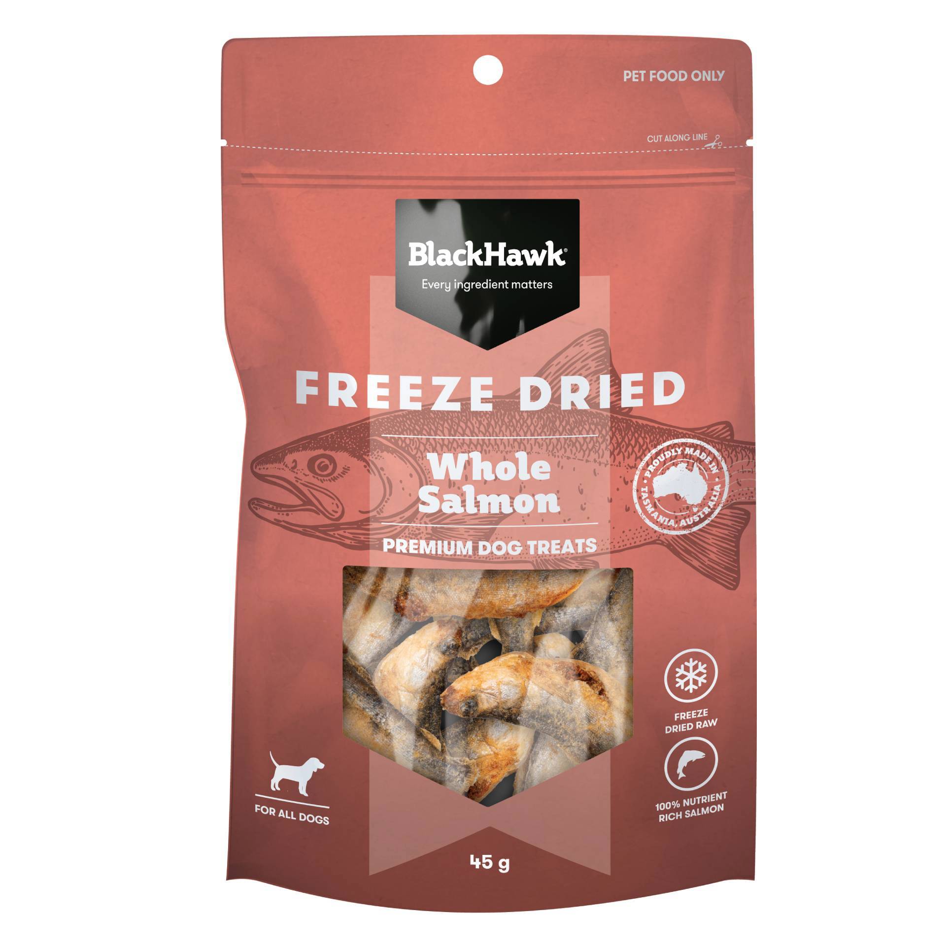 Black Hawk Freeze Dried Dog Treats - Salmon